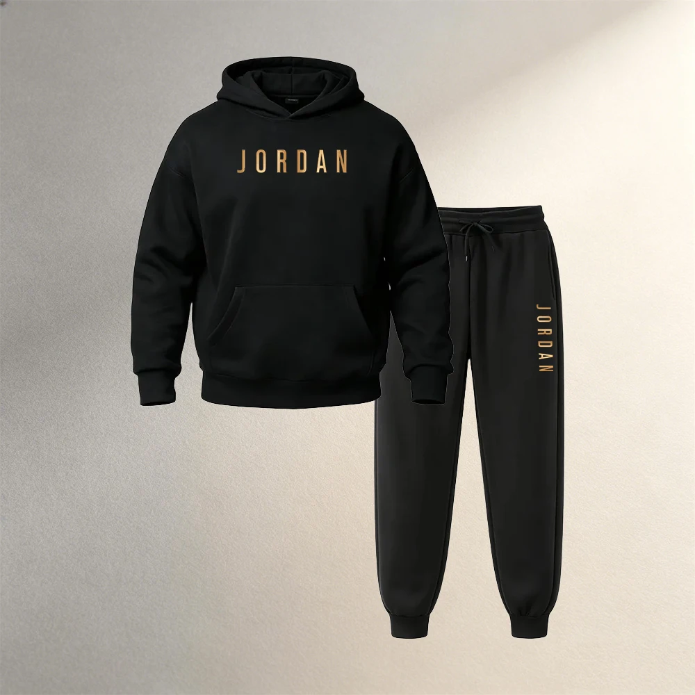 Street Fashion Outfit For Men - Men's Clothing 2 Piece Pullover Hoodies