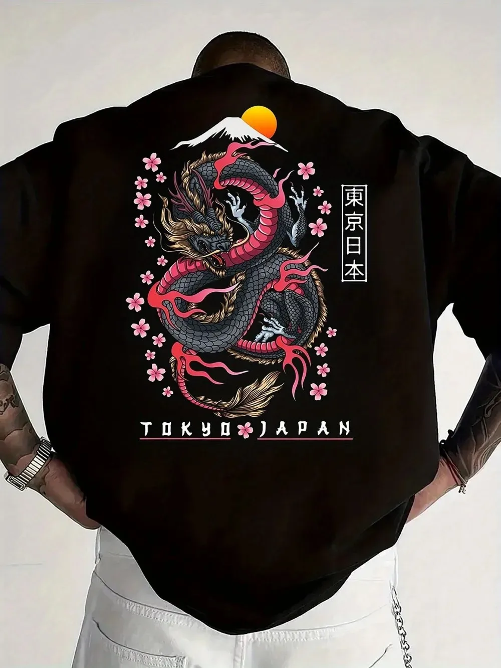 Street Fashion In Tokyo - New Tokyo Dragon Cherry Blossom Fashion