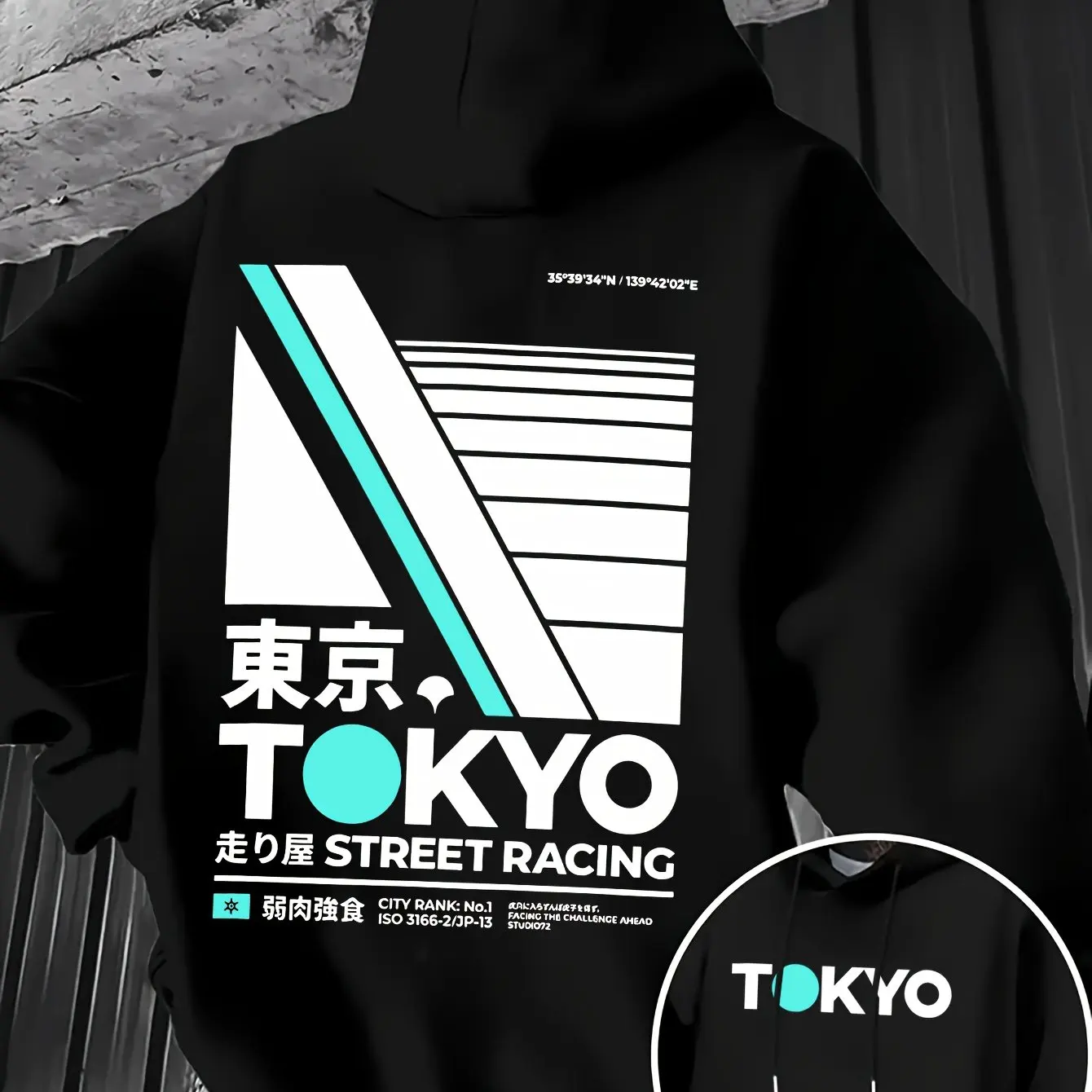 Street Fashion In Tokyo - Retro JDM Tokyo Racing Double-Sided Printed