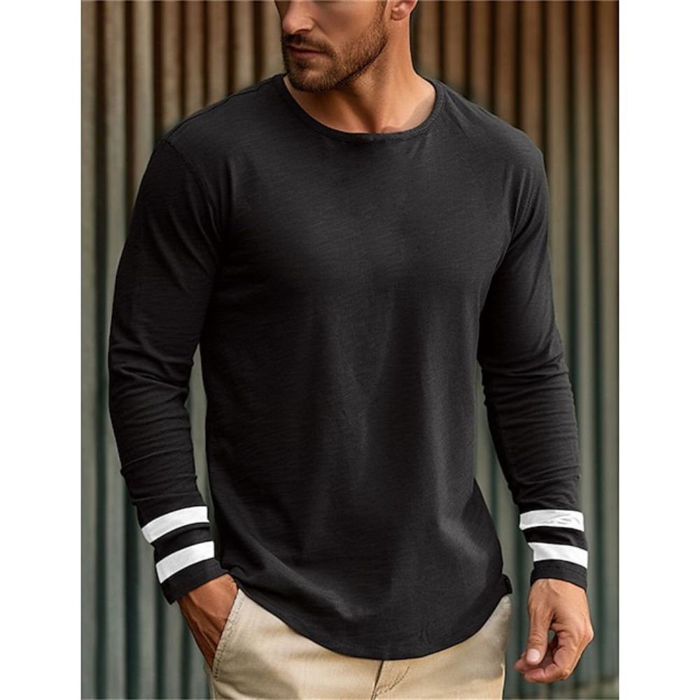 Casual Simple Style Men's T Sh - Street Fashion Men recension och pris