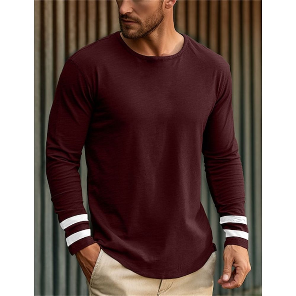 Casual Simple Style Men's T Sh - Street Fashion Men recension och pris