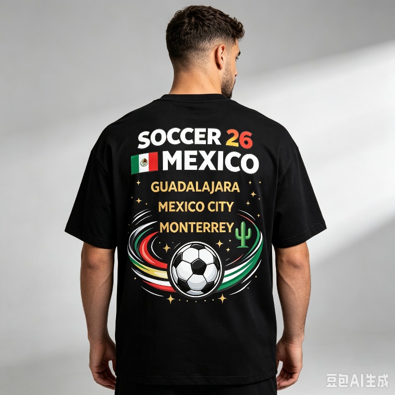 “SOCCER 26 MEXICO” Print T-Shi - Street Fashion Game recension och pris