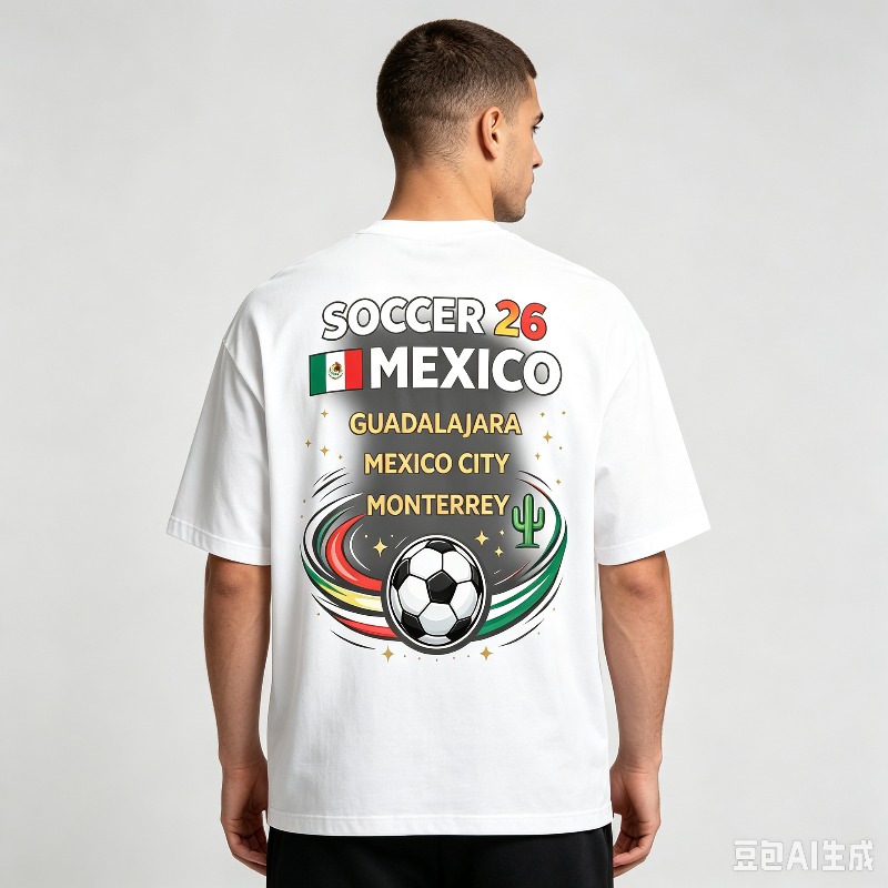 “SOCCER 26 MEXICO” Print T-Shi - Street Fashion Game recension och pris