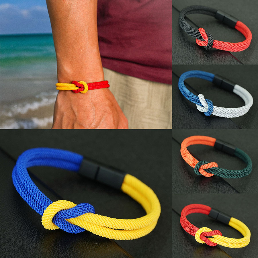 5 Styles Men Rope Bracelet Tru - Street Fashion Of Milan recension och pris