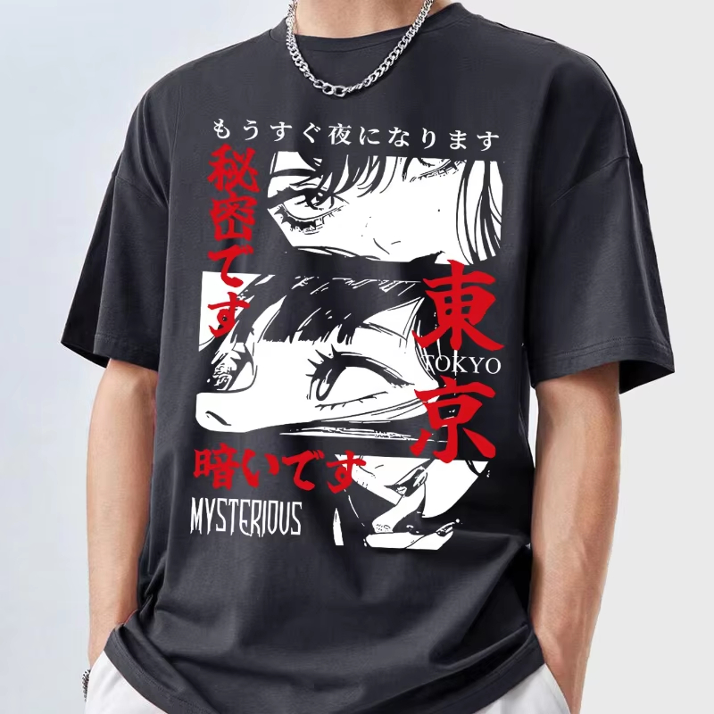 Men's Y2K Anime Pattern T-Shir - Street Fashion In Tokyo recension och pris