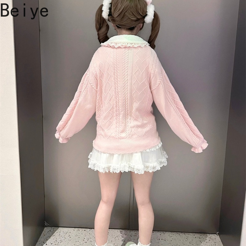 Long-sleeved Sweet Loose Sweat - Japanese Street Fashion Female recension och pris