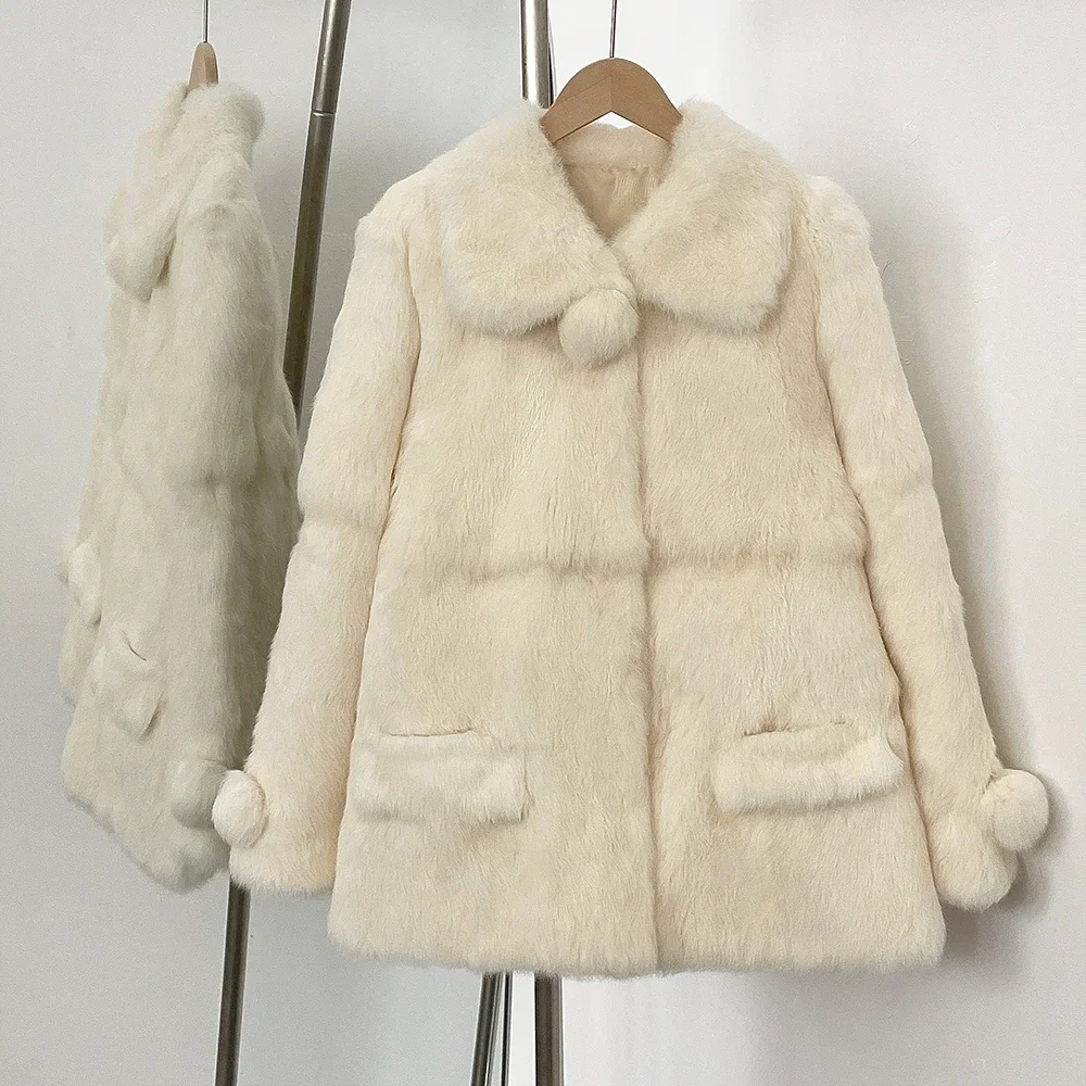 2025 Real Fur Jacket Women Out - Street Fashion Store recension och pris
