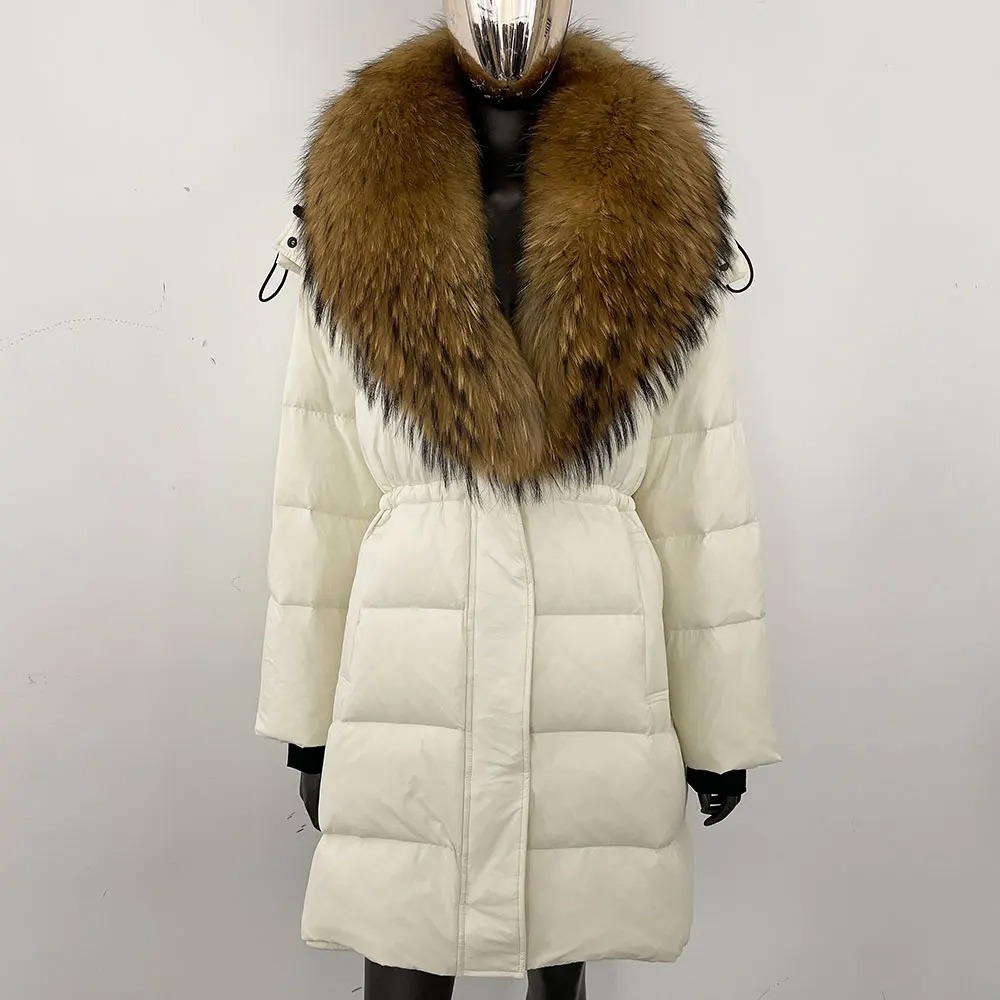 Real Fur Jacket Fashion Hooded - Street Fashion Store recension och pris