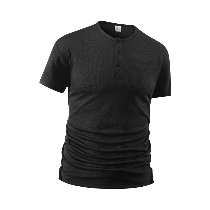 Men's Short Sleeve Henley Neck - Quirky Street Fashion recension och pris