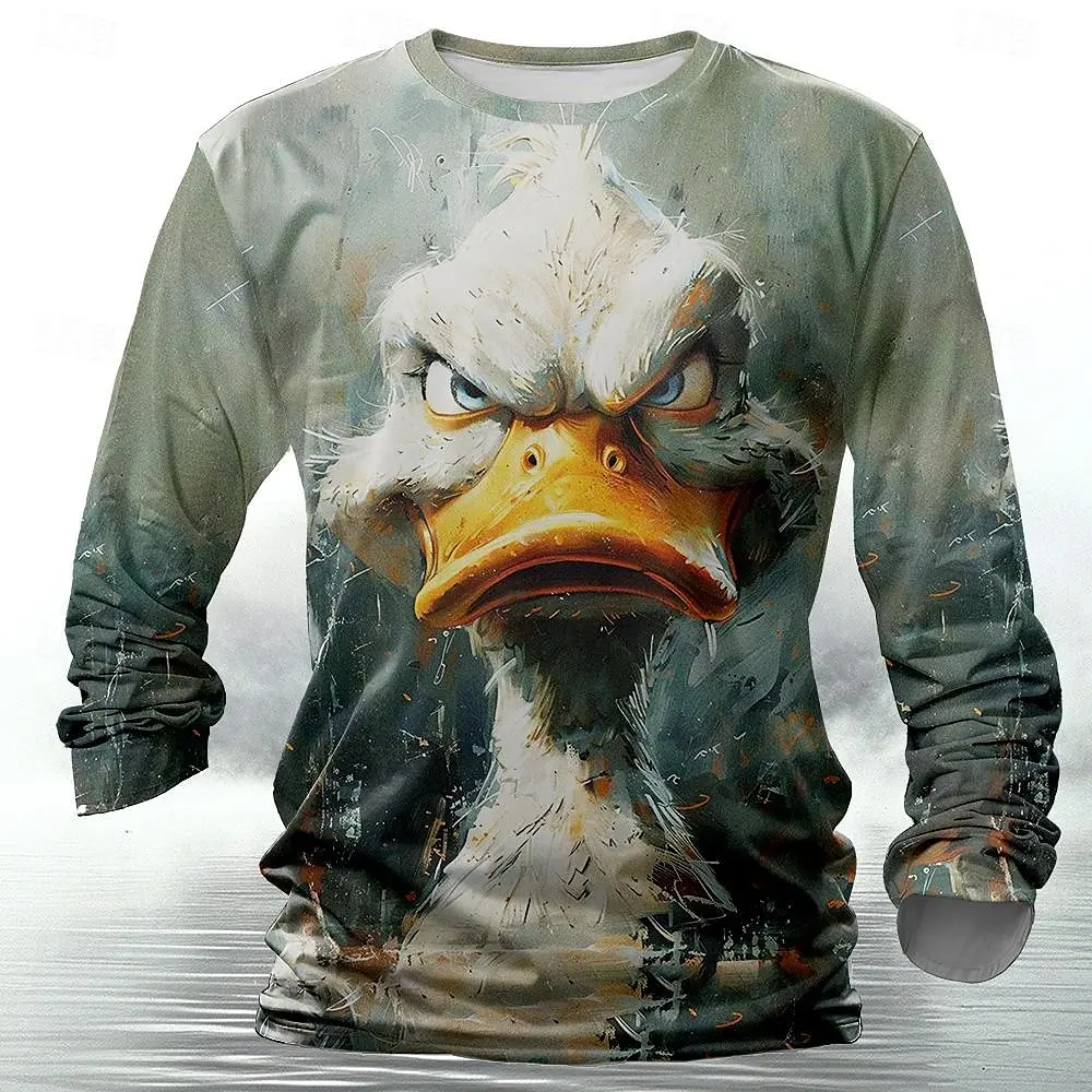 Funny 3D Animal Print Mens T S - Street Fashion Men recension och pris