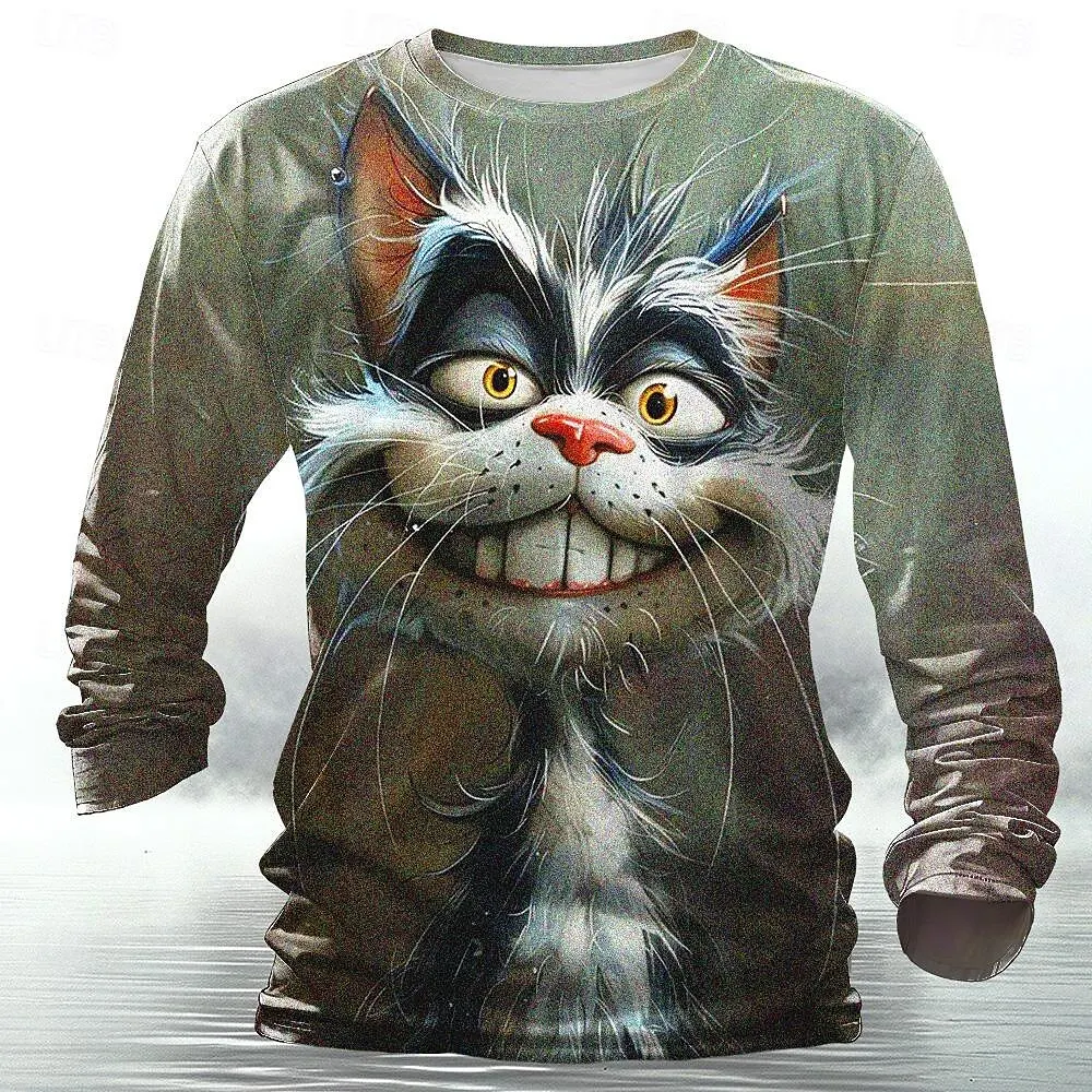 Funny 3D Animal Print Mens T S - Street Fashion Men recension och pris