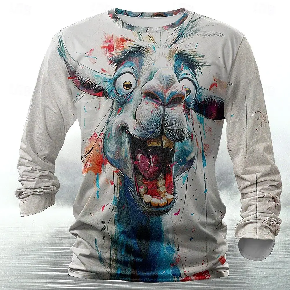Funny 3D Animal Print Mens T S - Street Fashion Men recension och pris