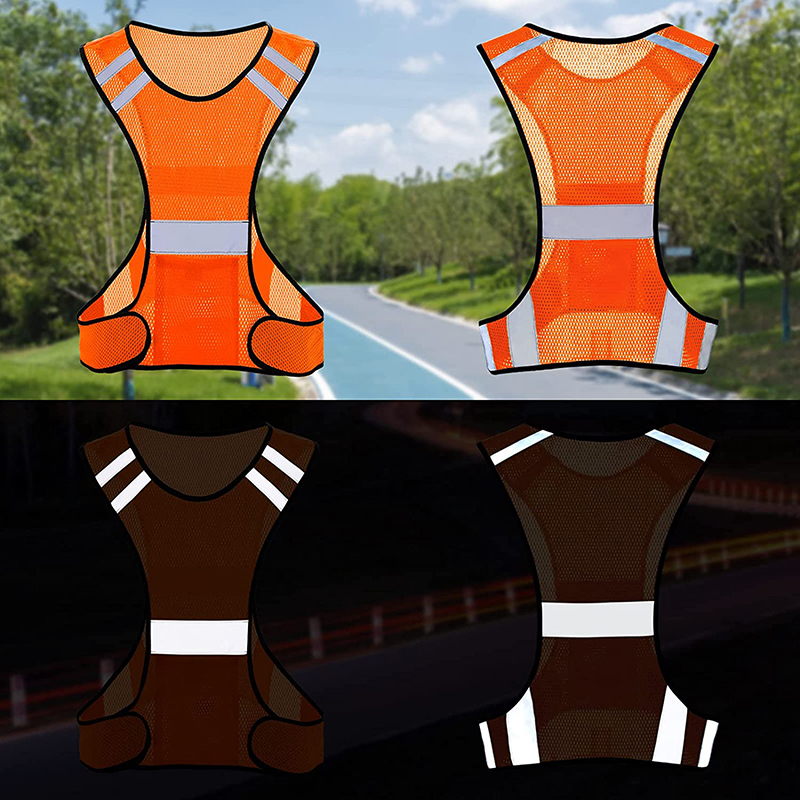 Visibility Fluorescent Mesh Re - Reflective Jacket Running recension och pris