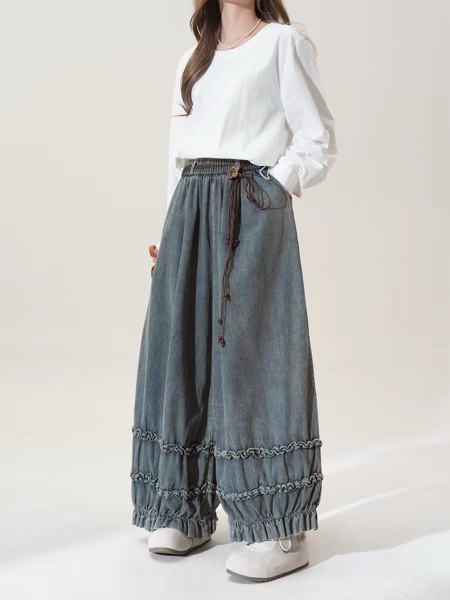 Japanese Retro Solid Color Loo - Japanese Street Fashion Female recension och pris
