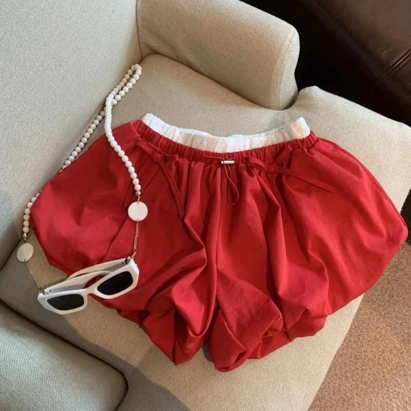 High Waist Solid Bud Shorts Lo - Japanese Street Fashion Female recension och pris