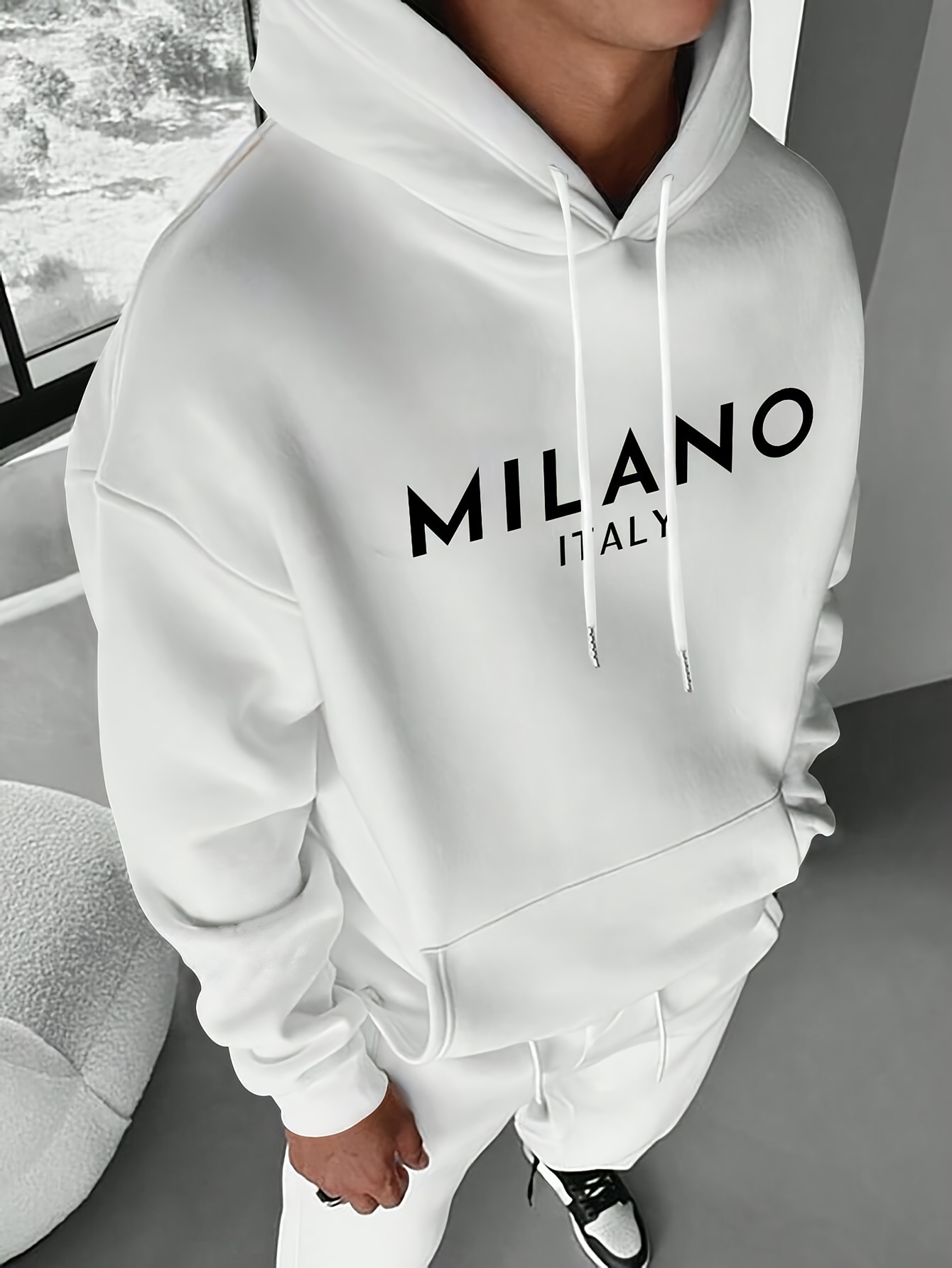 Milan Letter Men Women Hoodie  - Street Fashion Of Milan recension och pris