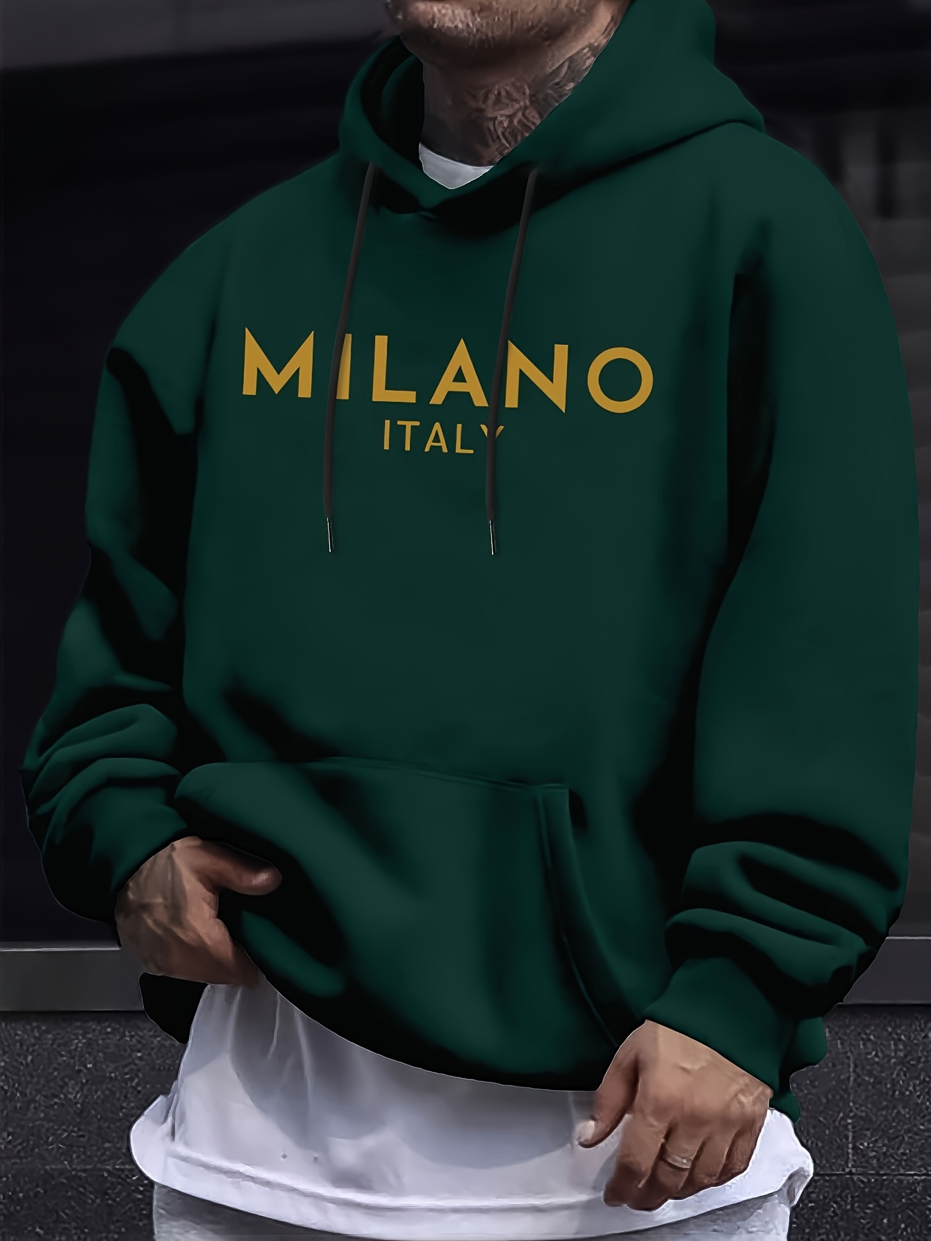 Milan Letter Men Women Hoodie  - Street Fashion Of Milan recension och pris
