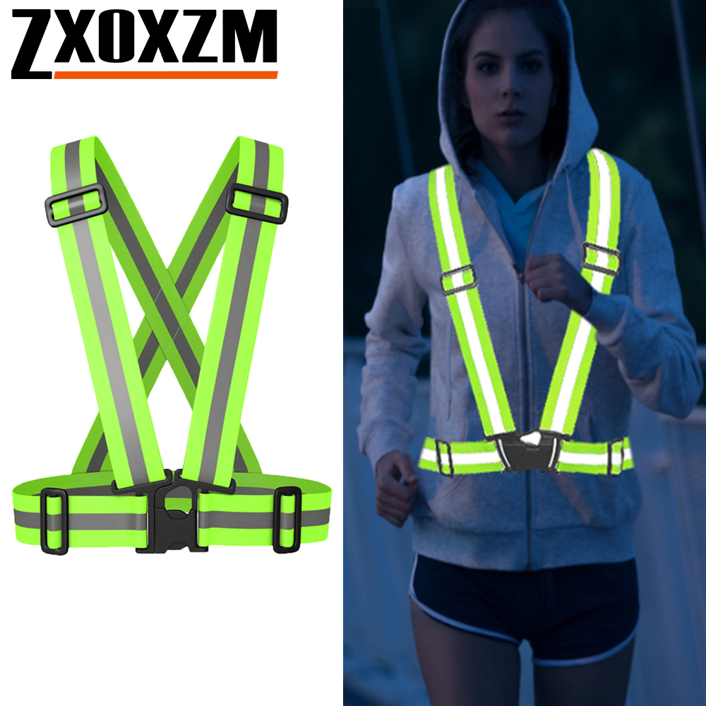 1Pcs Night Running Vest High V - Reflective Jacket Running recension och pris