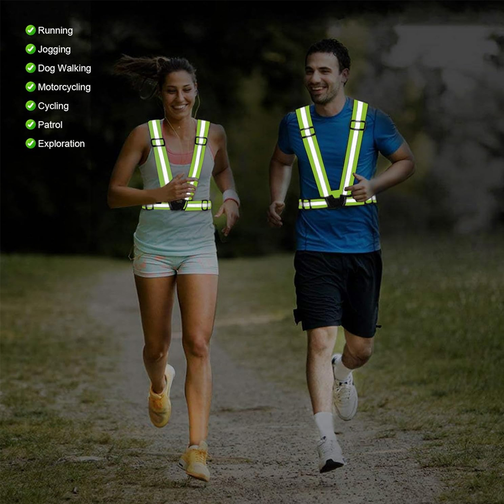 1Pcs Night Running Vest High V - Reflective Jacket Running recension och pris