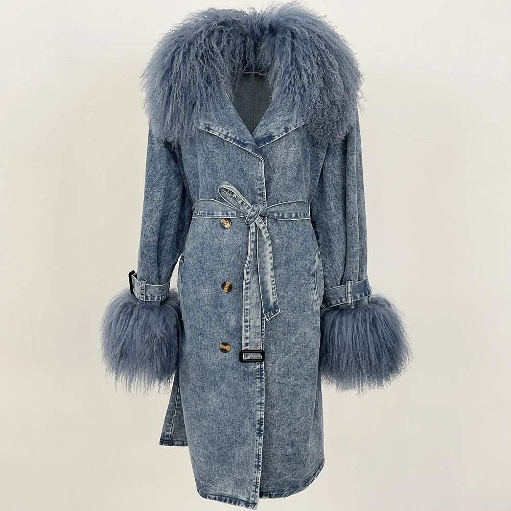 Mongolian Fur Collar Jacket 20 - Street Fashion Store recension och pris