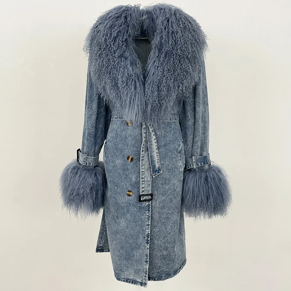 Mongolian Fur Collar Jacket 20 - Street Fashion Store recension och pris