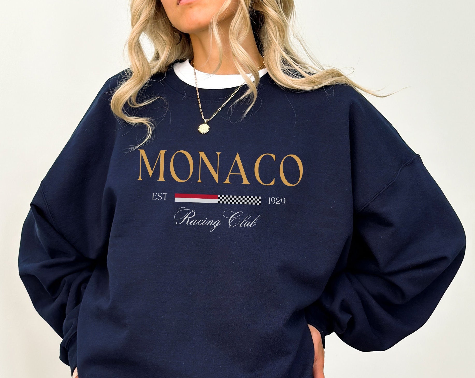 Women's MONACO Print Sweatshir - Street Fashion Monaco recension och pris