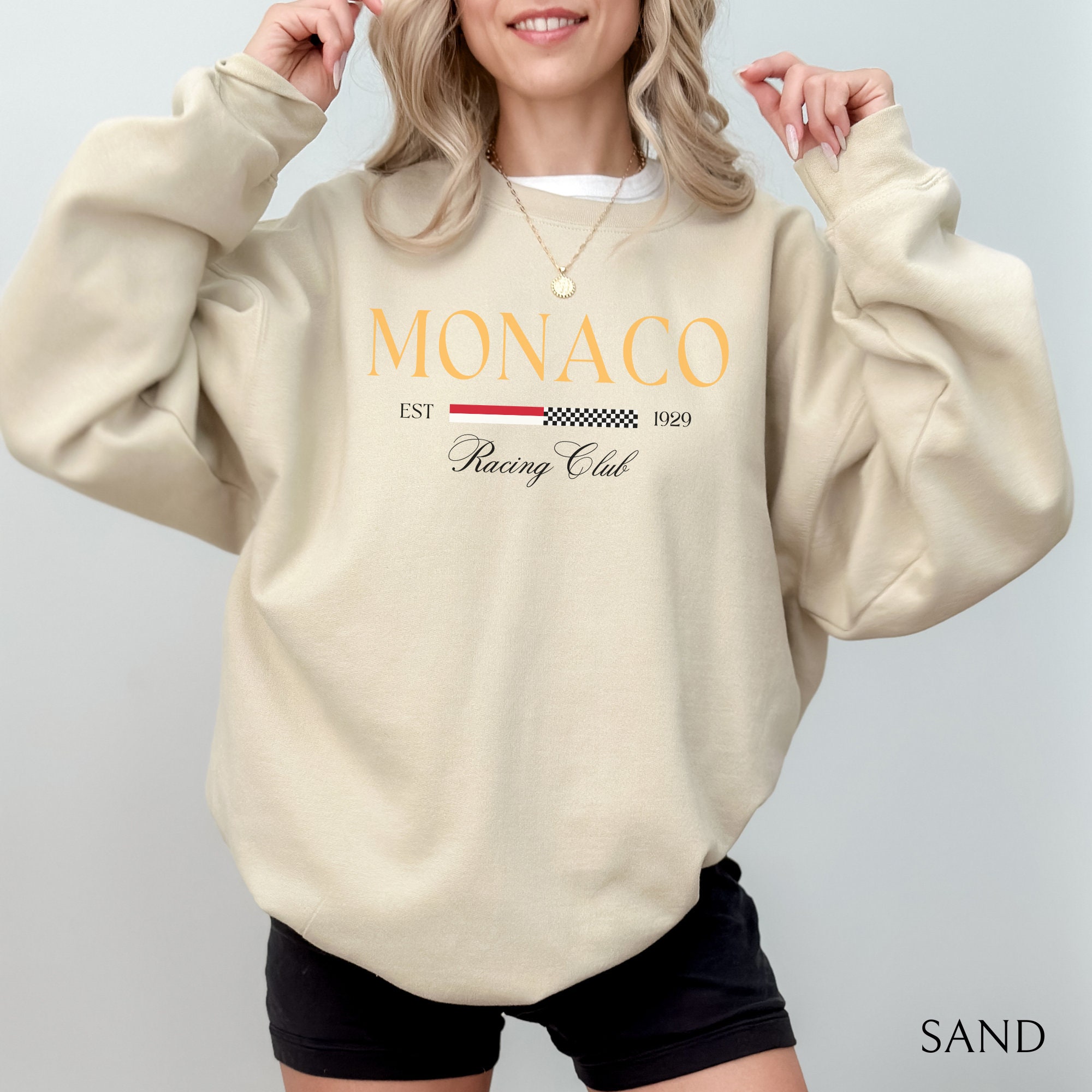 Women's MONACO Print Sweatshir - Street Fashion Monaco recension och pris