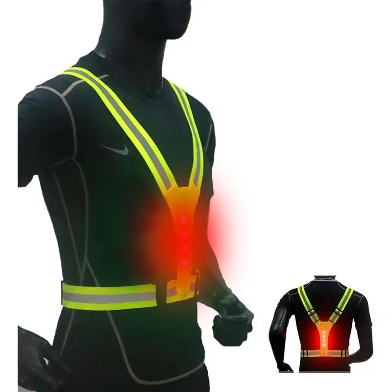 LED Running Vest Reflective Gl - Reflective Jacket Running recension och pris