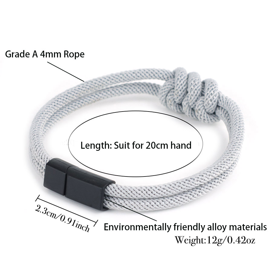 Stylish Men Rope Bracelet High - Street Fashion Of Milan recension och pris