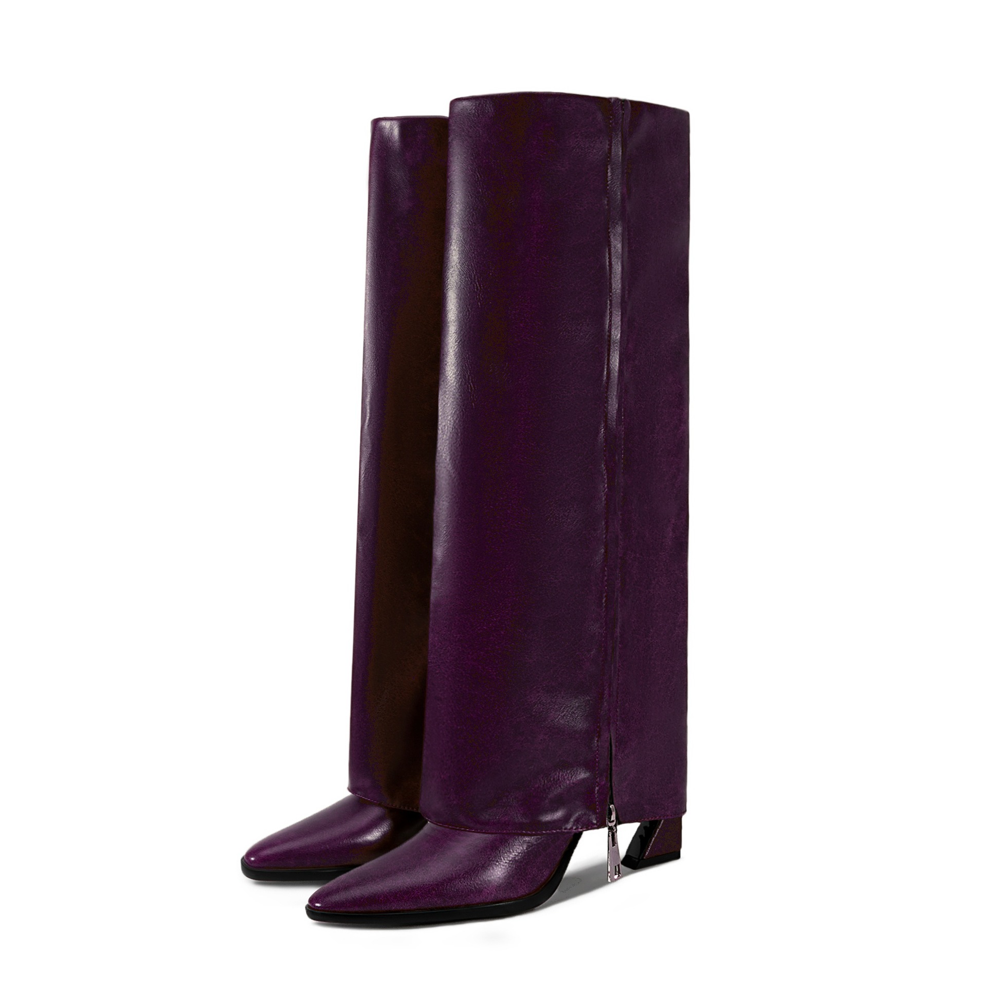 PU Leather Pointed Toe Knee-Hi - Street Fashion Designers recension och pris