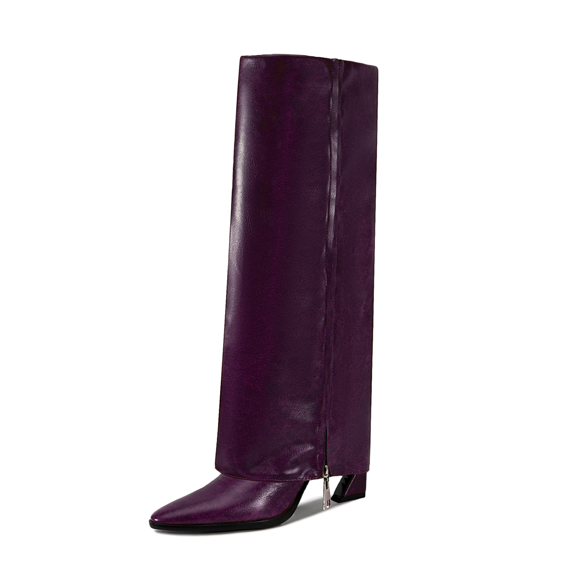 PU Leather Pointed Toe Knee-Hi - Street Fashion Designers recension och pris