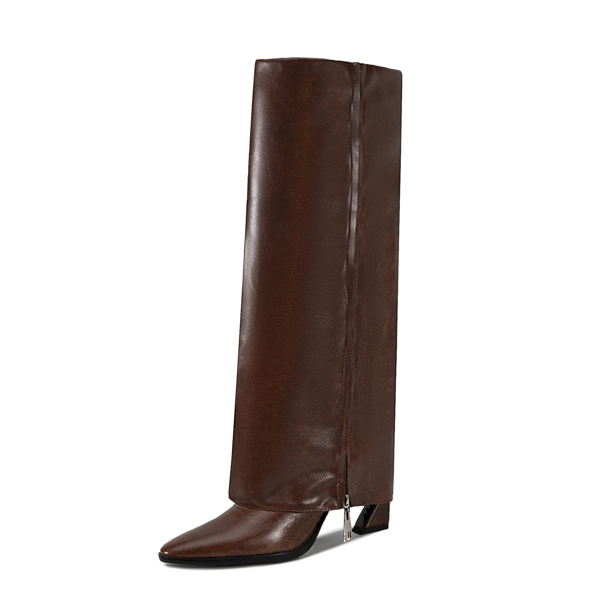 PU Leather Pointed Toe Knee-Hi - Street Fashion Designers recension och pris