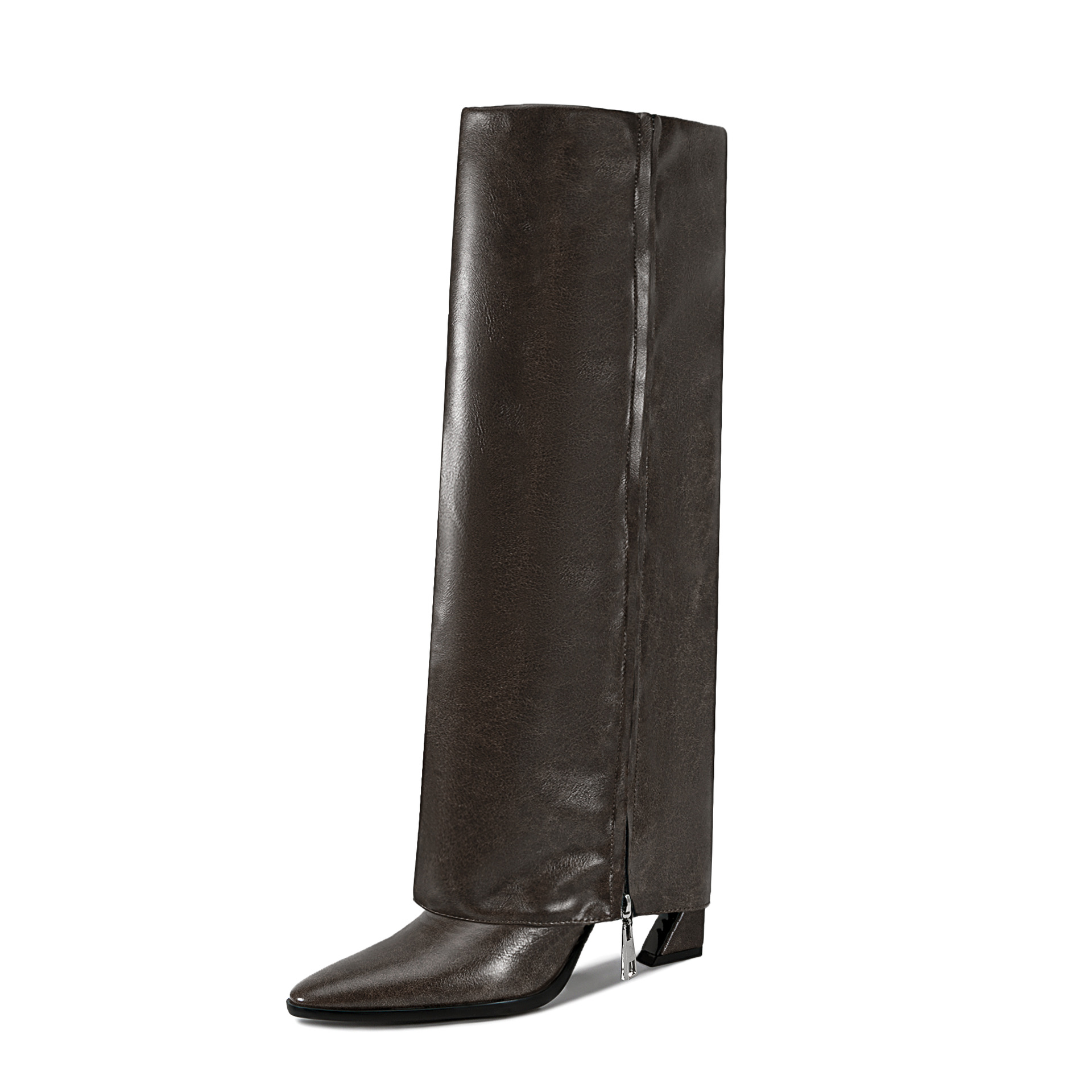 PU Leather Pointed Toe Knee-Hi - Street Fashion Designers recension och pris