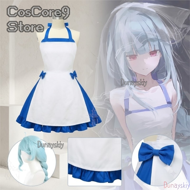 Blue Character Dress Zeno Summ - Japanese Street Fashion Female recension och pris