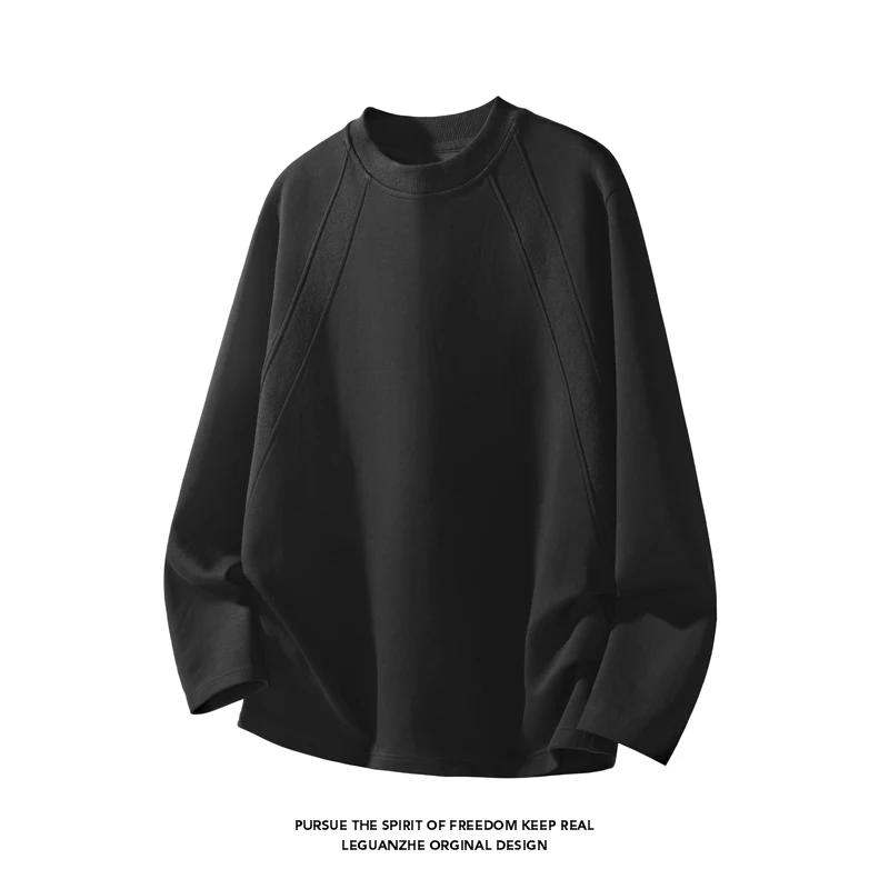 Men Fashion Raglan Seam Crew N - Street Fashion Men recension och pris
