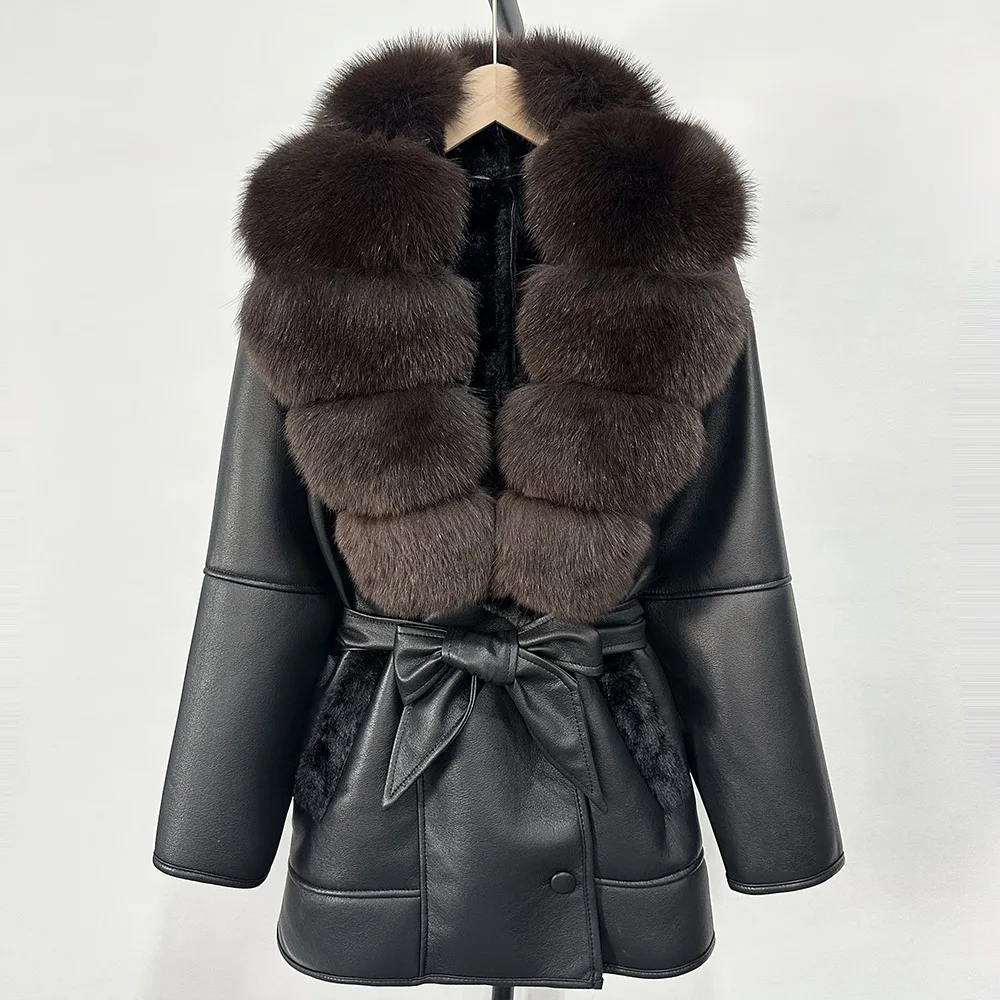 Retro Lamb Fur Jacket Natural  - Street Fashion Store recension och pris