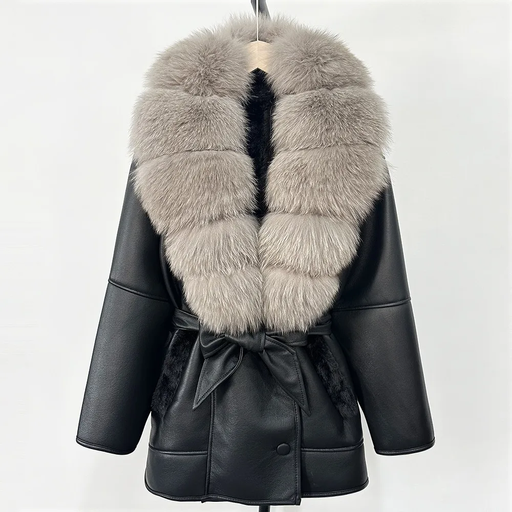 Retro Lamb Fur Jacket Natural  - Street Fashion Store recension och pris