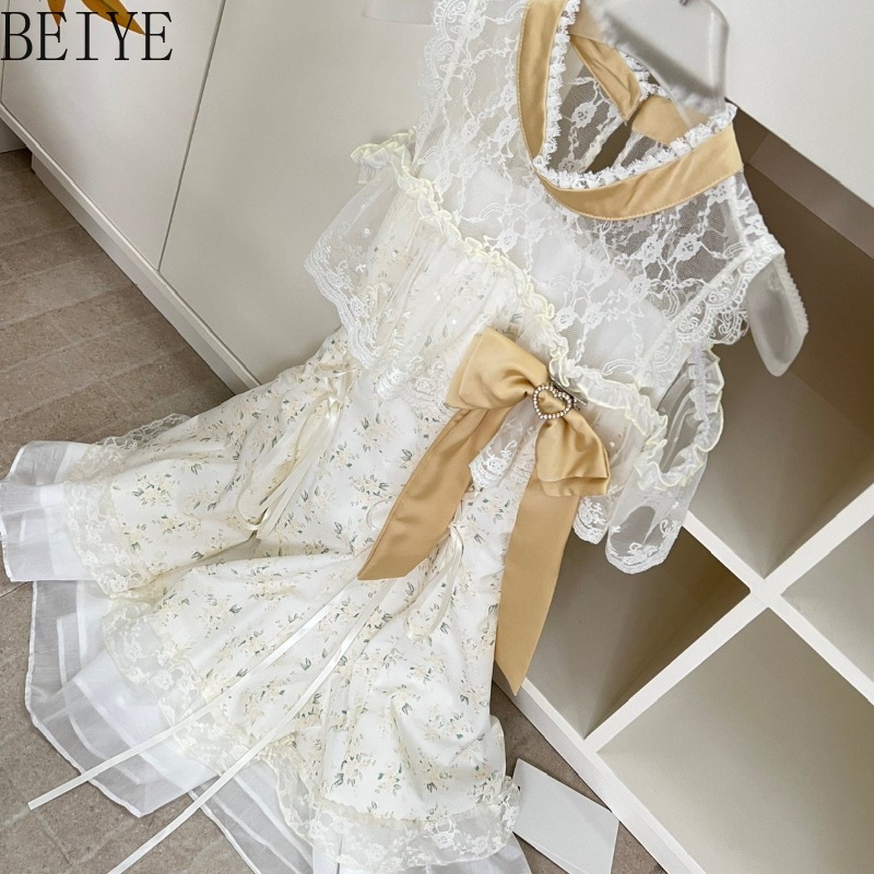 Clearly Tied Sweet Floral Lace - Japanese Street Fashion Female recension och pris