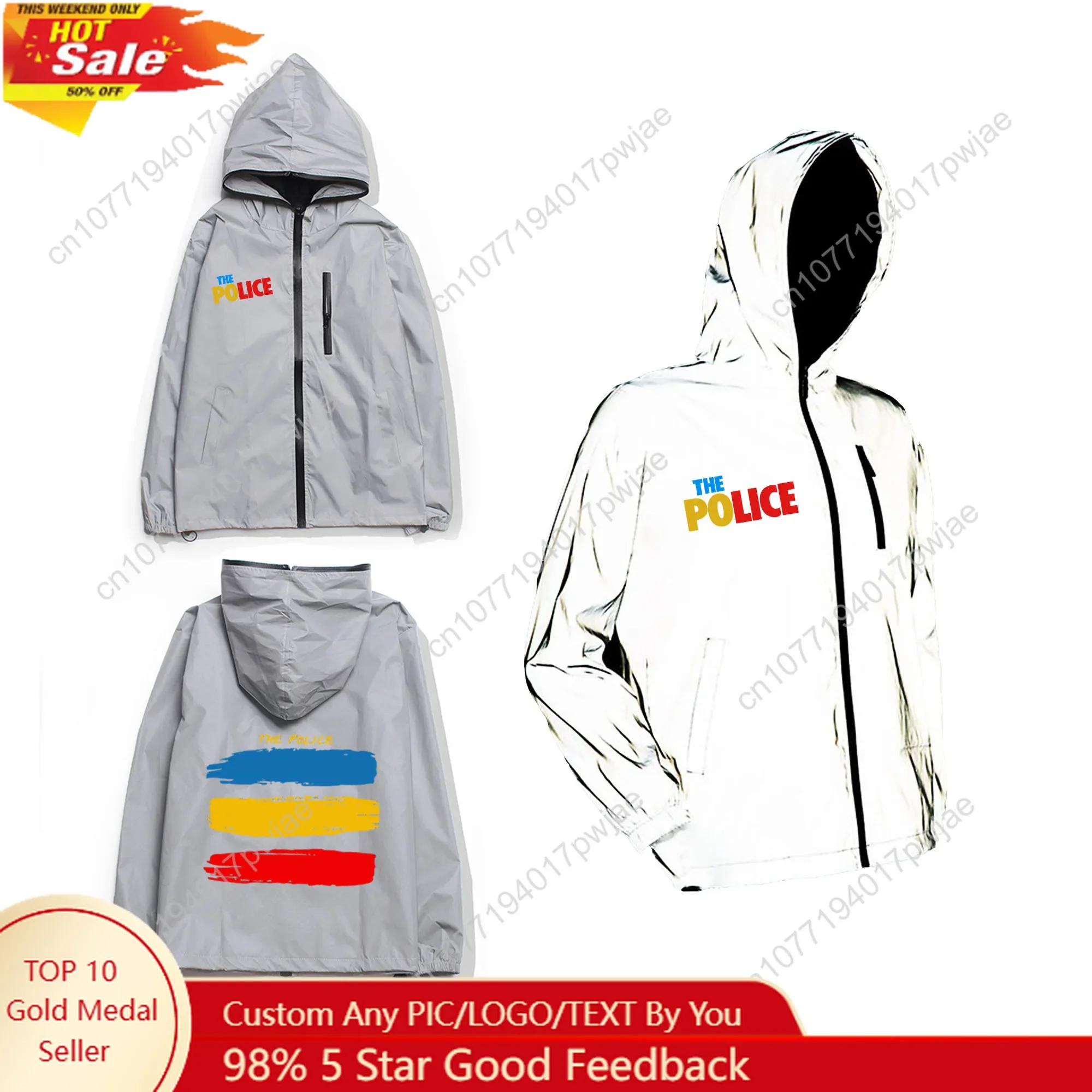 The Police Rock Band Reflectiv - Reflective Jacket Running recension och pris