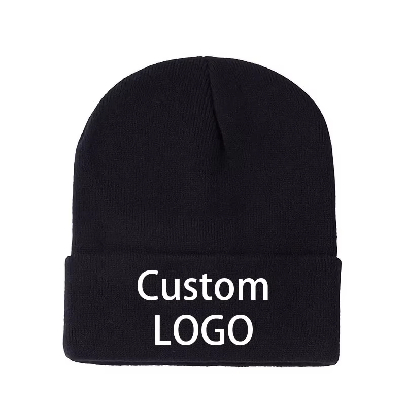 Custom Printed Logo Knitted Ha - Baseball Cap Fitted recension och pris